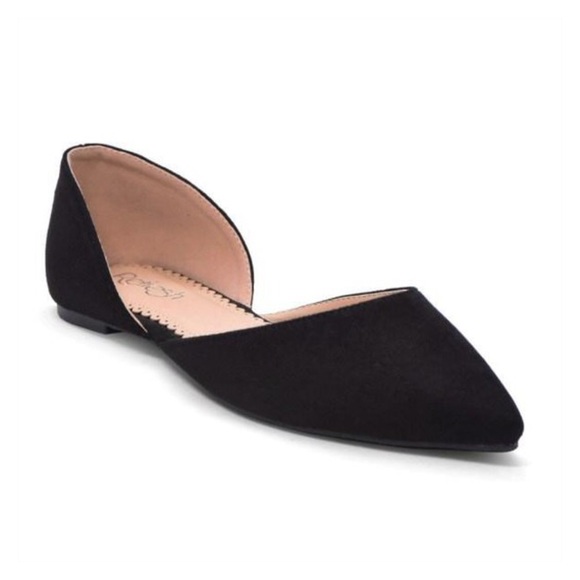 Vegan Suede Leopard Flats, Red Flats, Black Flats - Picture 5 of 8